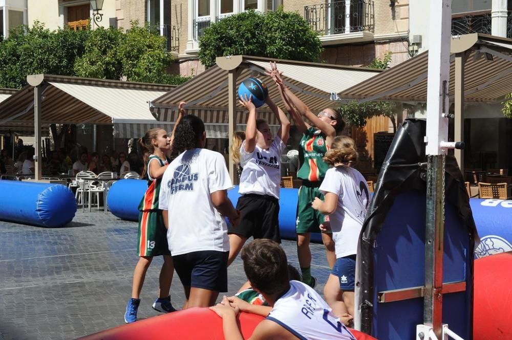 Baloncesto 3x3 en la Plaza Belluga