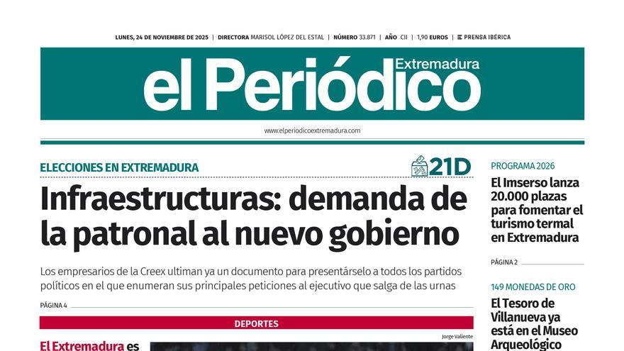 Consulta la portada correspondiente al día 24 de noviembre de 2025