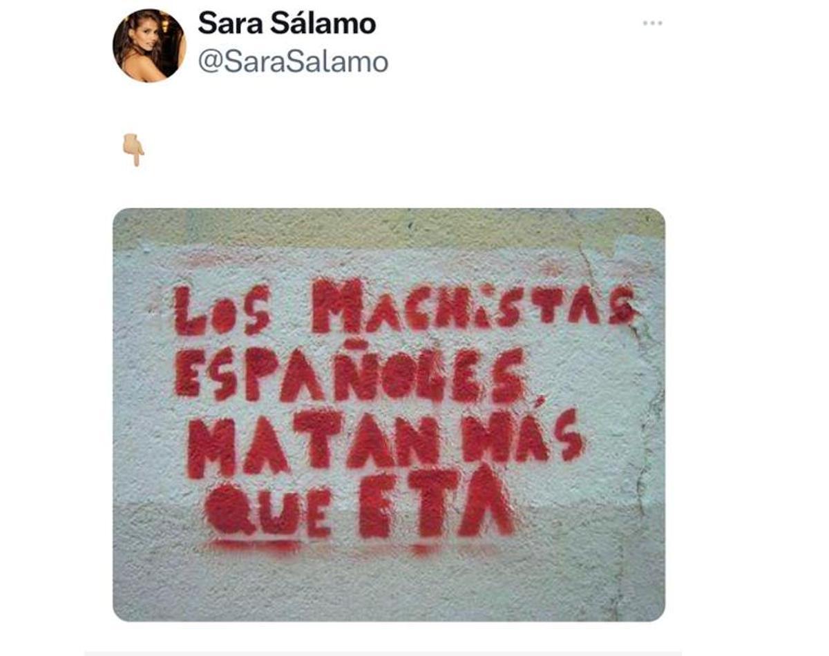 La canaria Sara Sálamo: “Los machistas españoles matan más que ETA”