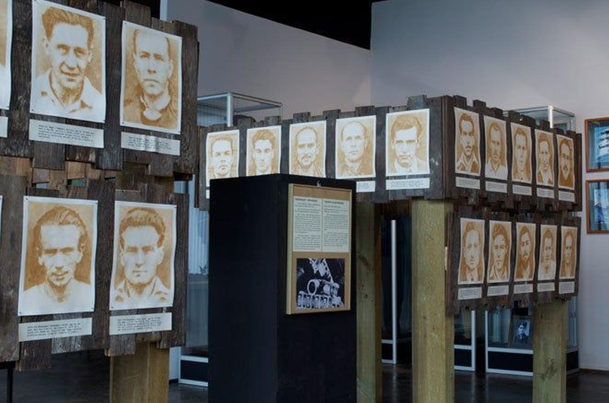Los rostros de los fugados ocupan un lugar de honor en el pequeño museo.