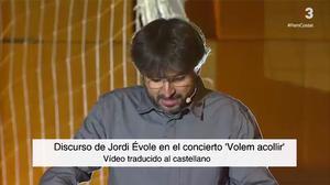 Primer vídeo del discurs d’Évole amb subtítols en castellà