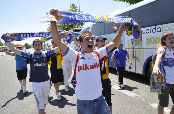 La afición zaragocista invade Valencia