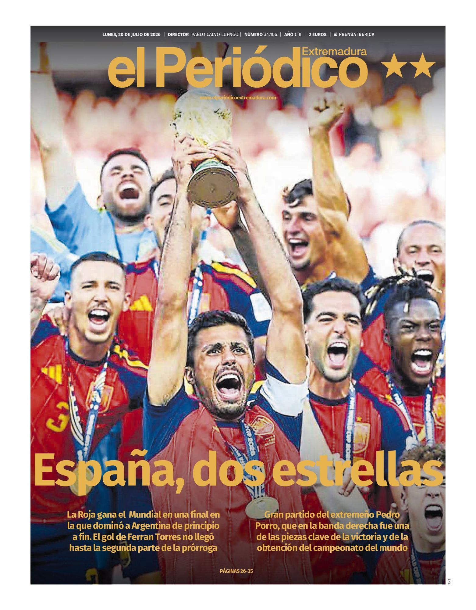 Consulta la portada correspondiente al día 20 de julio de 2026