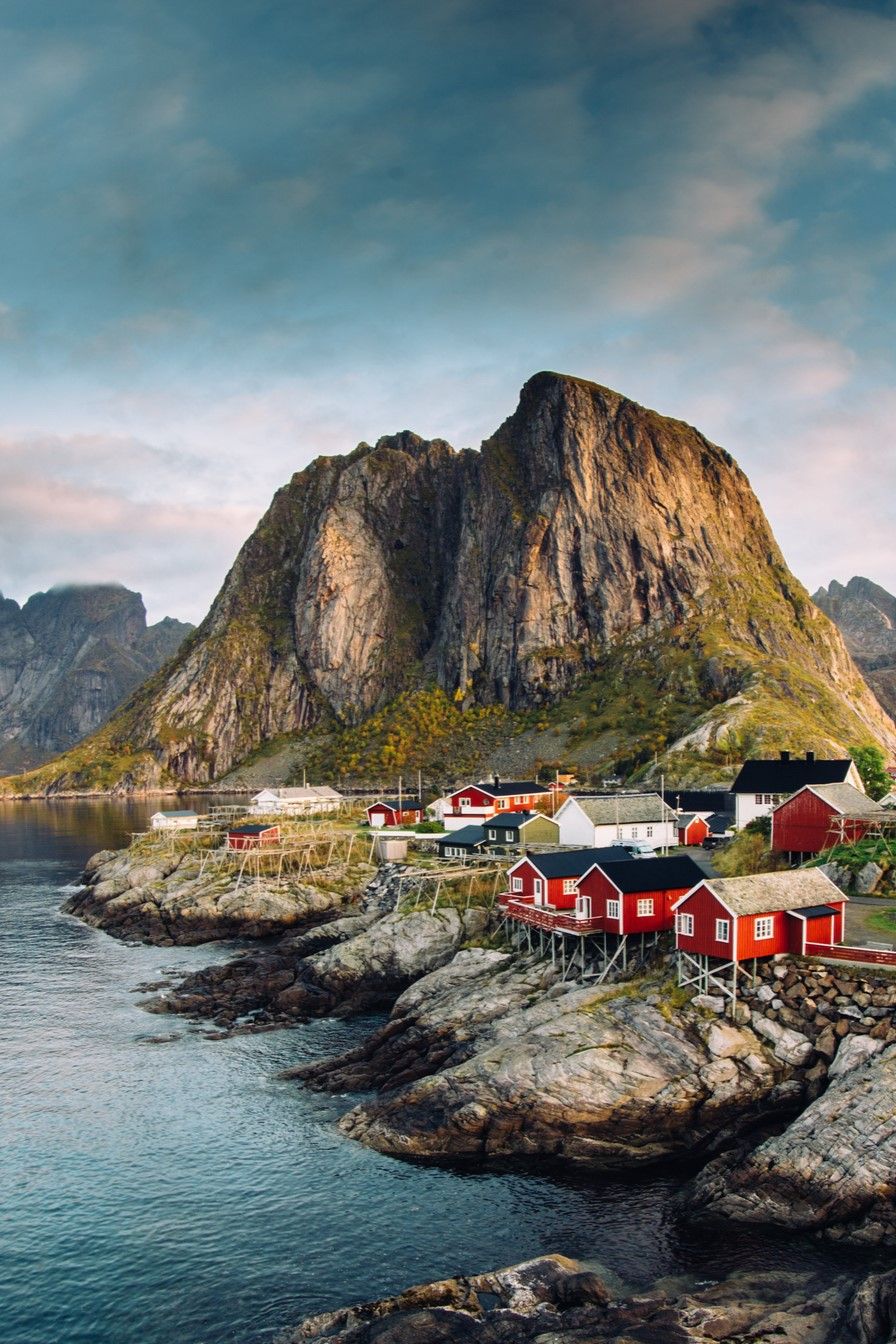 Pueblo pesquero de Noruega