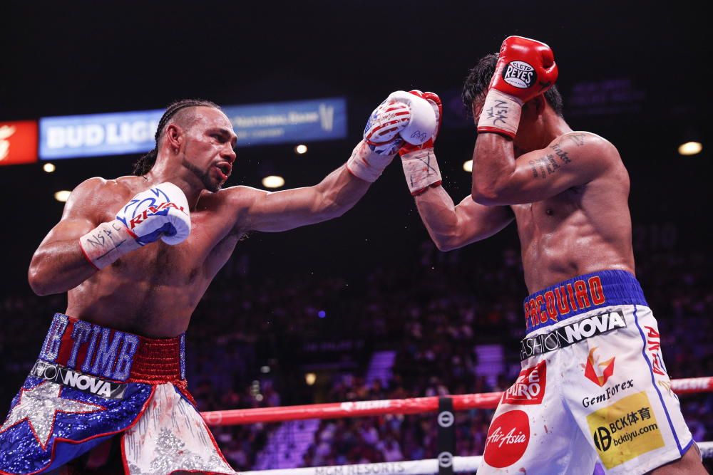 Pacquiao, campeón del mundo ante Keith Thurman