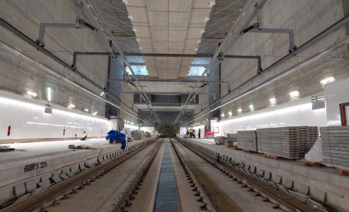 Les obres de  l’accés de Rodalies a l’aeroport, al 95% d’execució