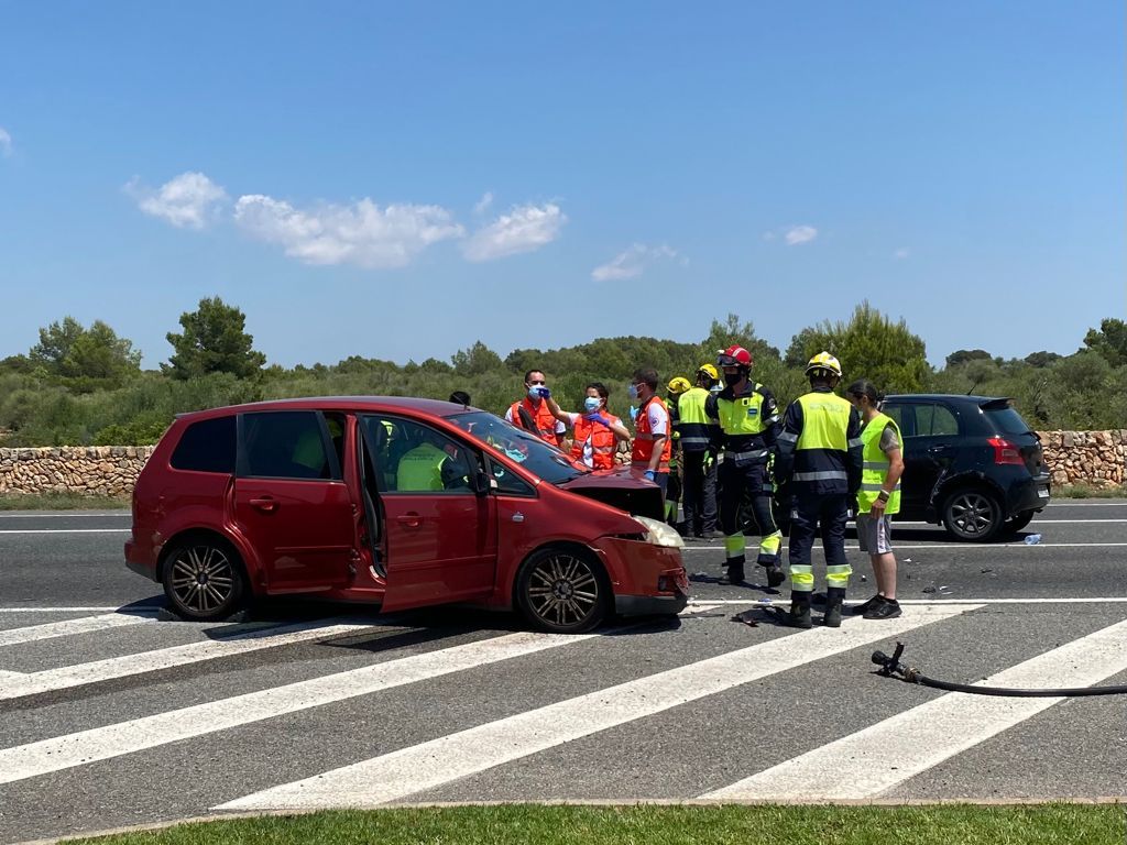 Dos heridos en una colisión en la carretera de Cap Blanc