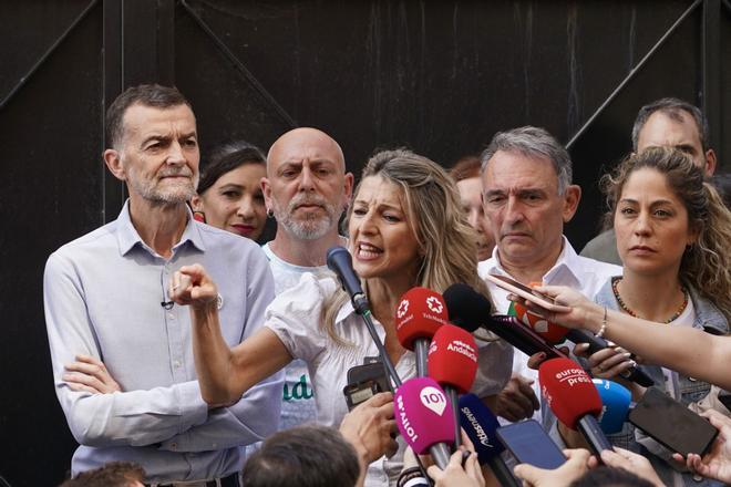 Yolanda Díaz cancela su agenda por un esguince y no estará en la campaña andaluza