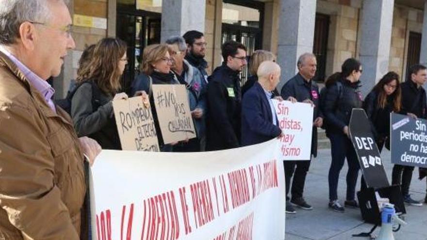 Concentración en favor de la libertad de prensa