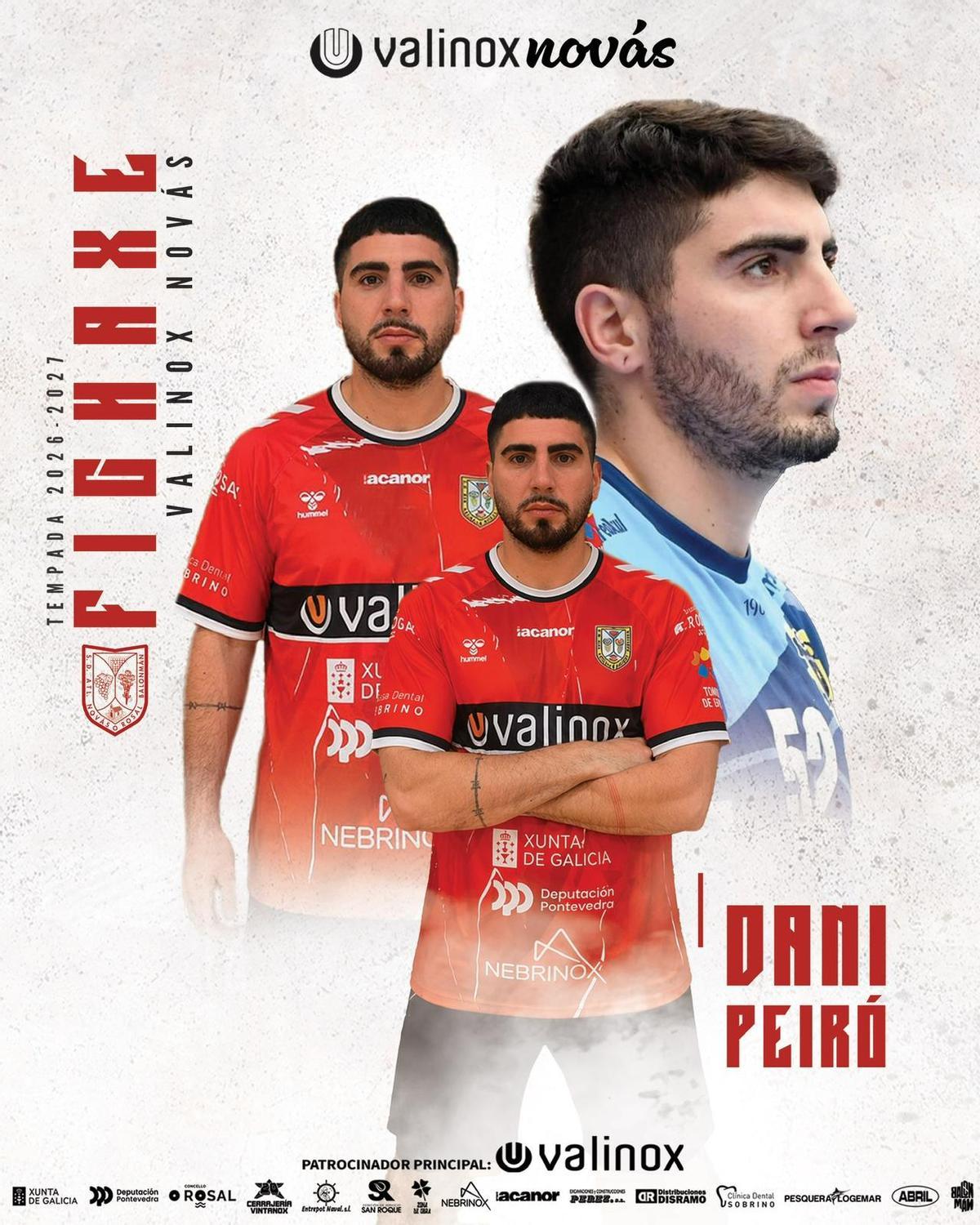Anuncio del fichaje de Dani Peiró.