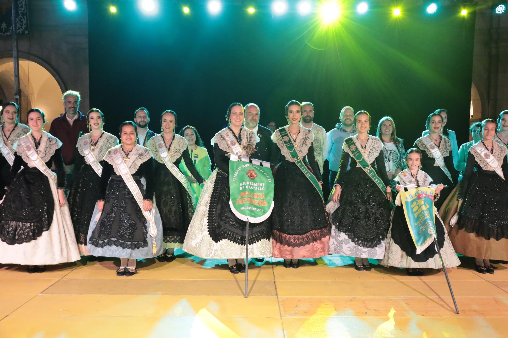 Ceremonia de entrega de premios a las gaiatas