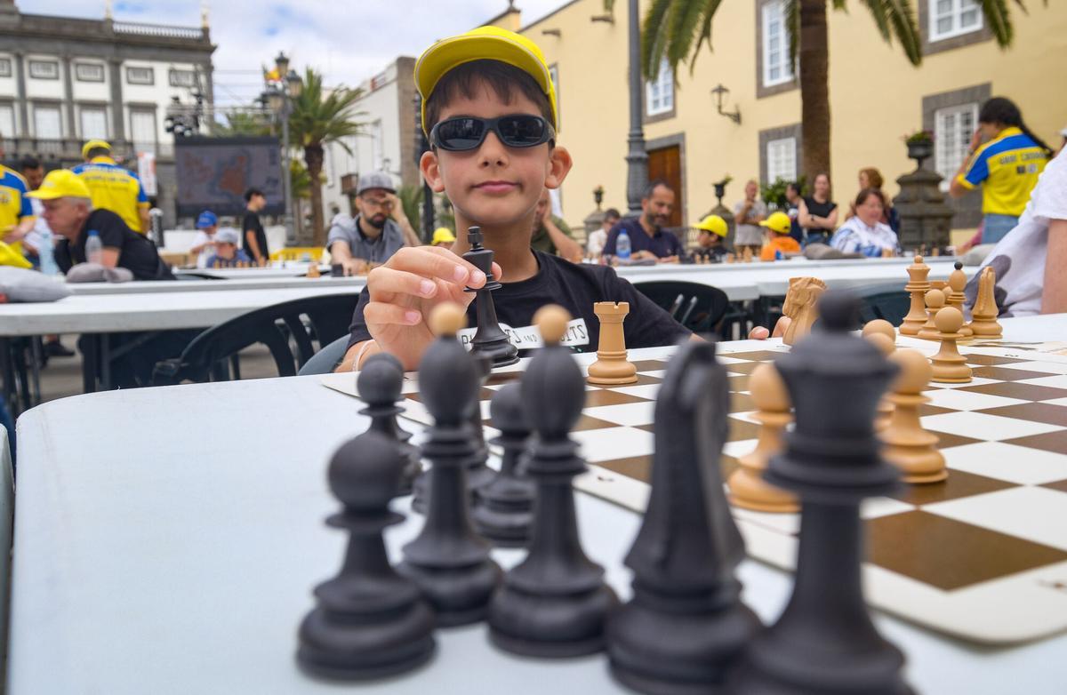 Simultánea de ajedrez en Vegueta, en Las Palmas de Gran Canaria