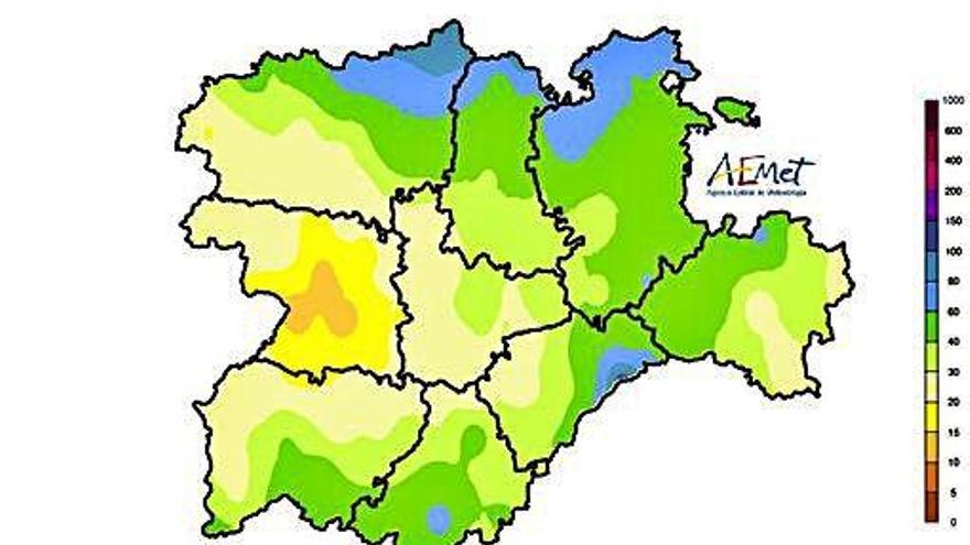 Zamora fue la provincia donde menos llovió en septiembre.