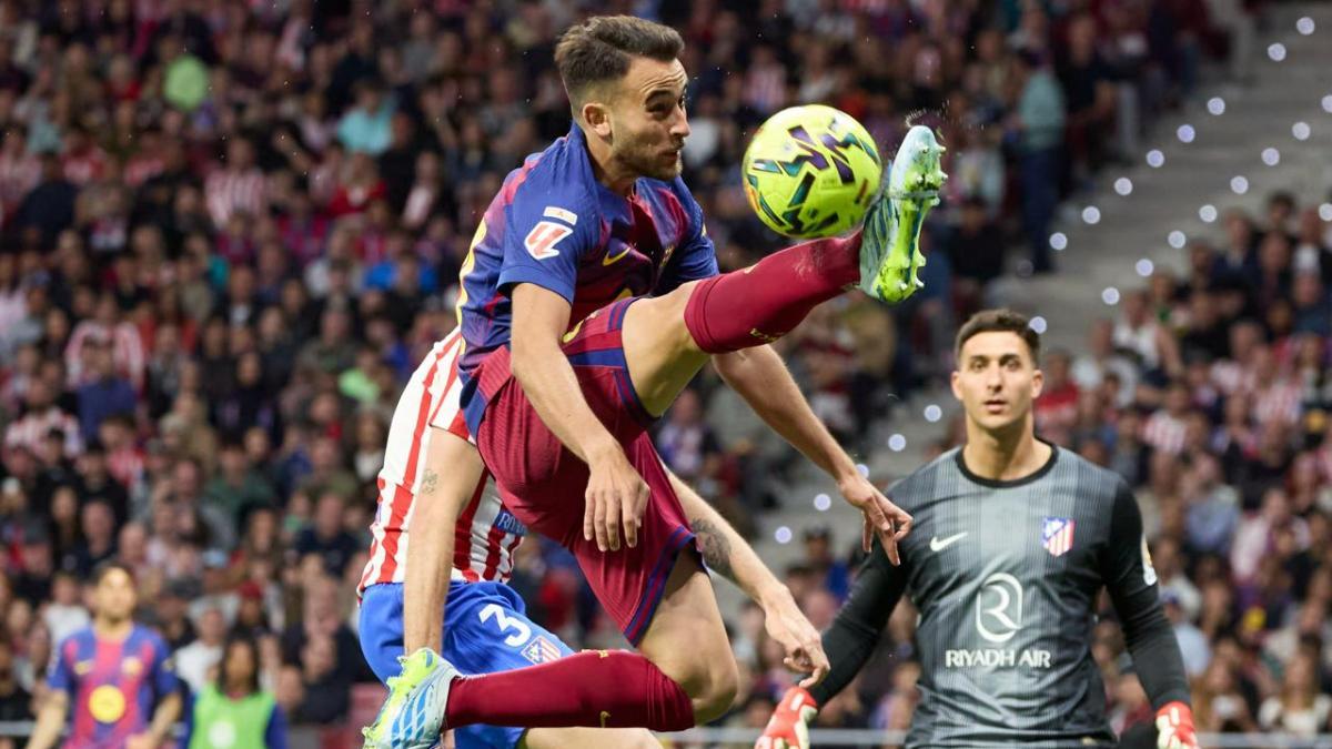 Eric Garcia en el partido contra el Atlético