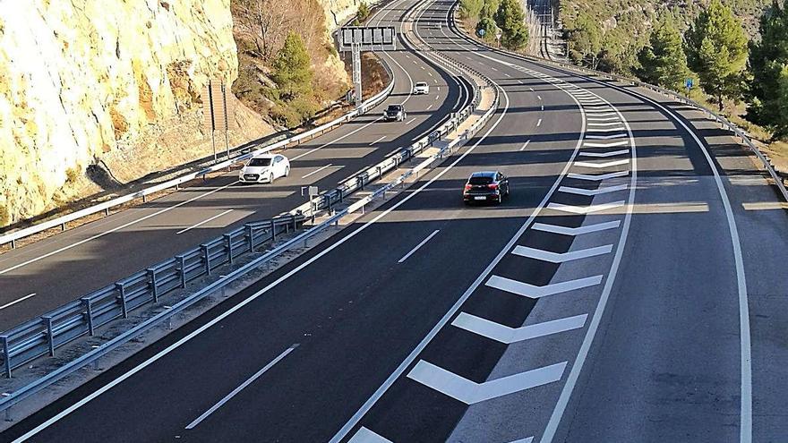 Tram de l&#039;autopista Terrassa-Manresa al seu pas pel terme de Castellbell i el Vilar