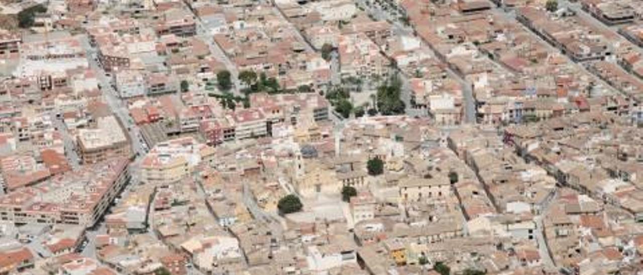 Vista panorámica del casco urbano de Monforte.