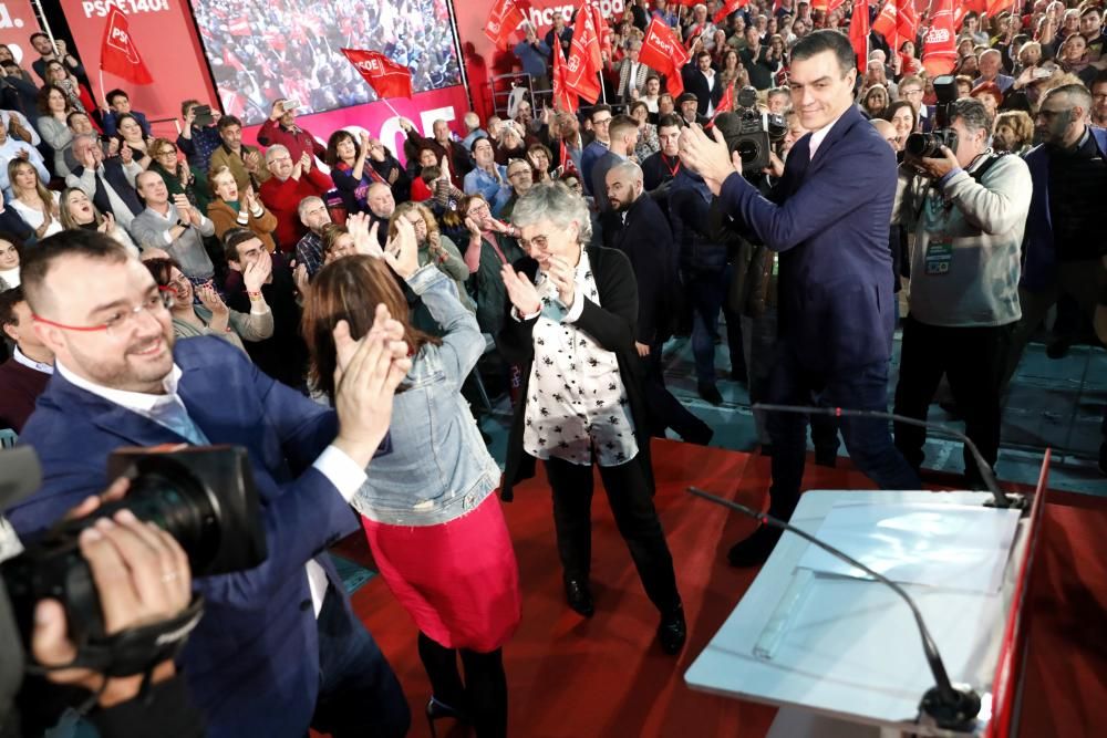 Mitin de Pedro Sánchez en Gijón