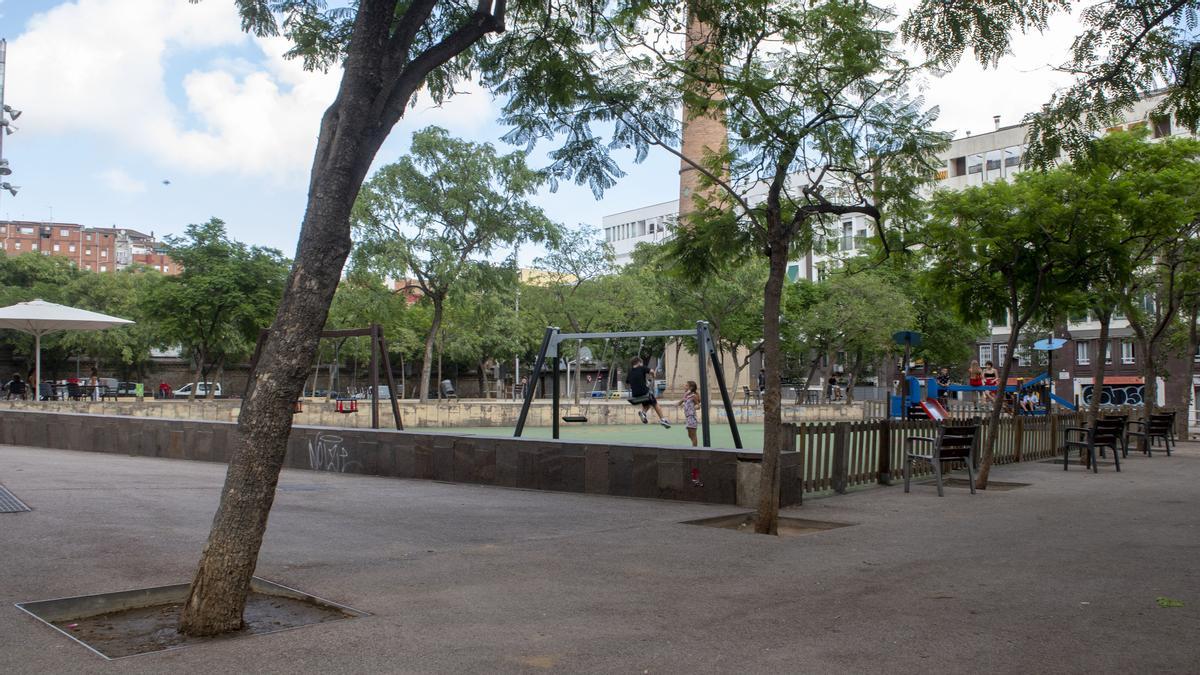 Plaza de la Olivereta en Sants