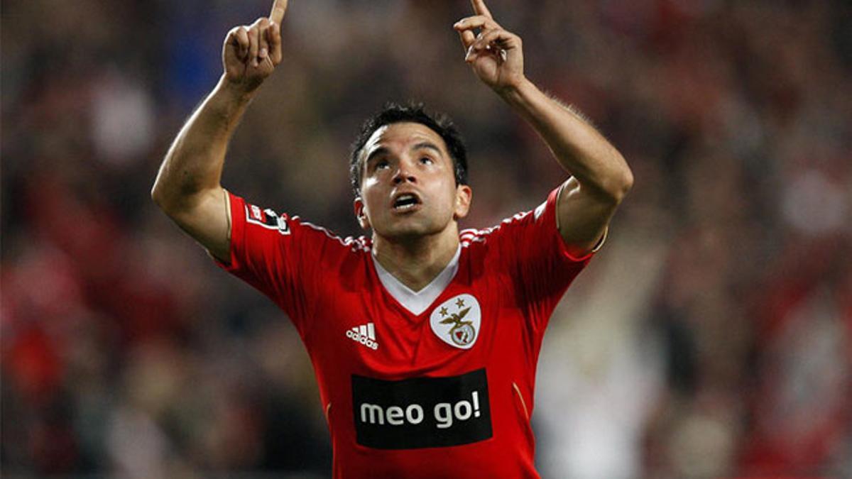 Javier Saviola en su etapa en el Benfica