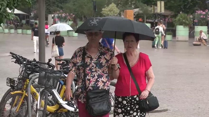 Tormentas en Valencia y descenso de las máximas