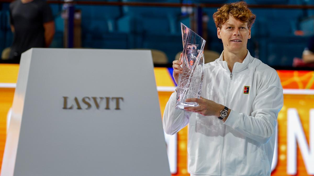 Sinner con el título de Miami