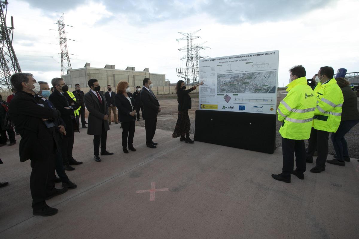 Visita hace tres años del ministro Ábalos a las obras.