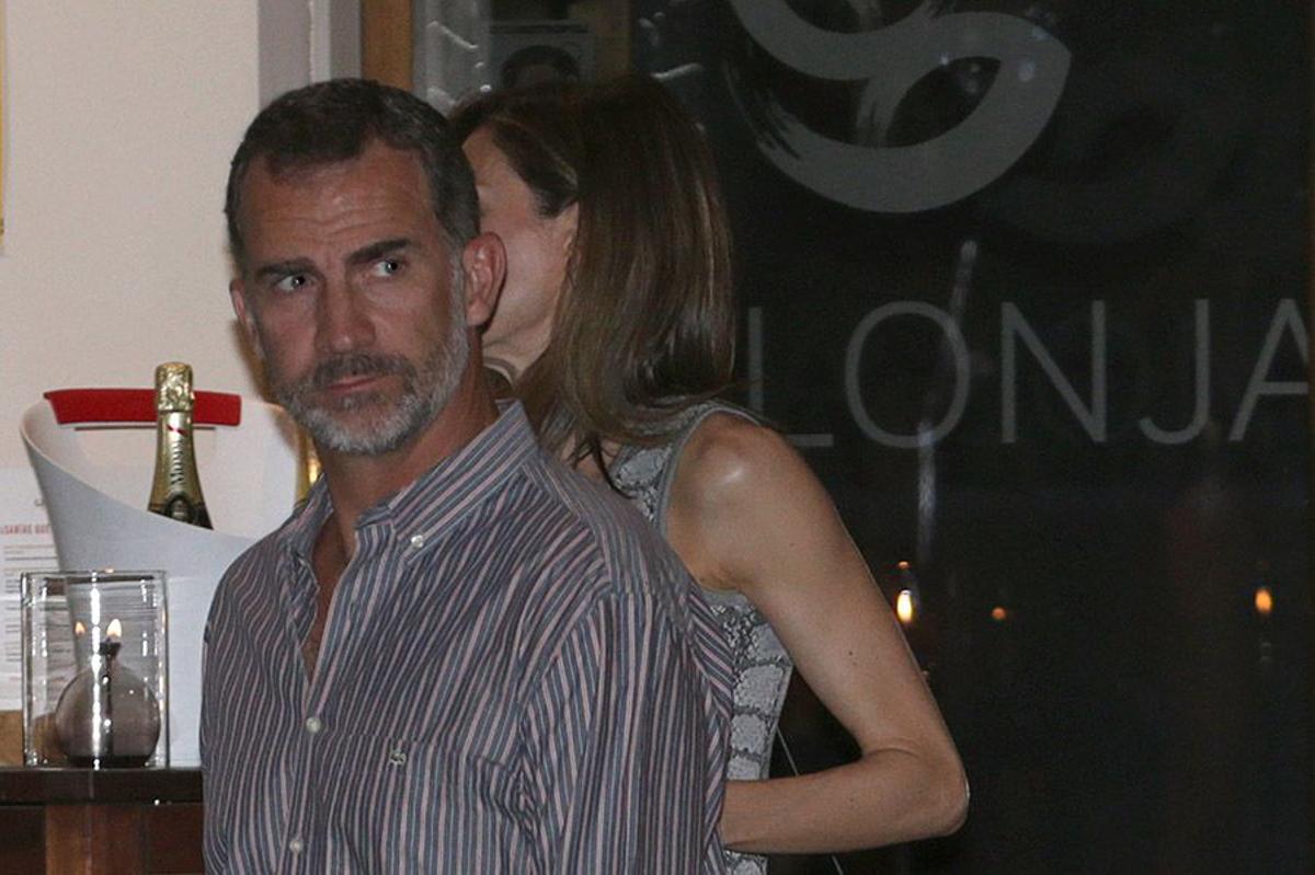 El Rey Felipe VI y Letizia Ortiz en el restaurante La Lonja