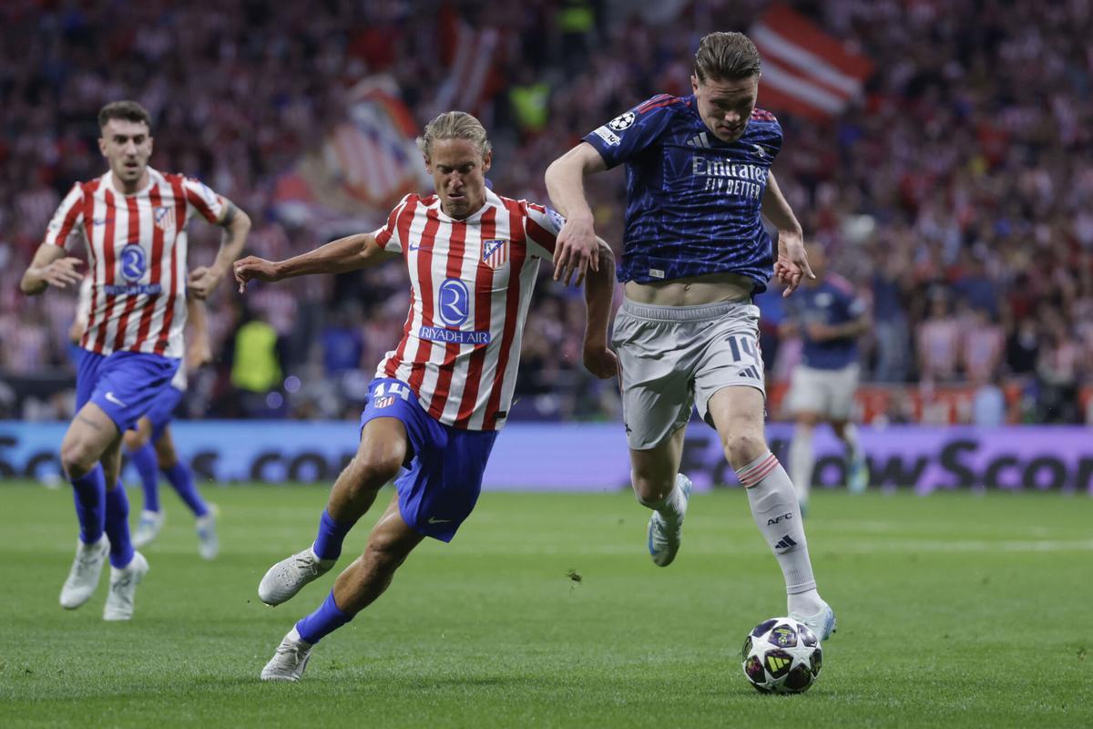 Champions League: Atlético de Madrid - Arsenal, en imágenes.