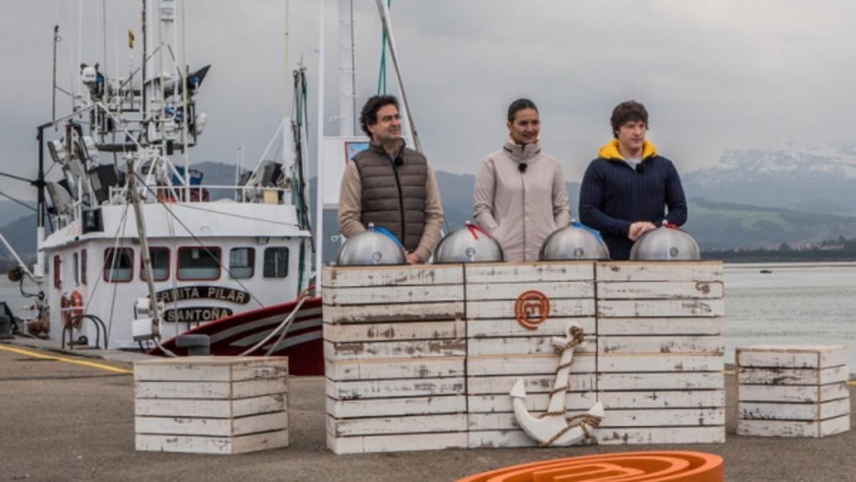 El jurado de 'Masterchef' en el puerto de Santoña