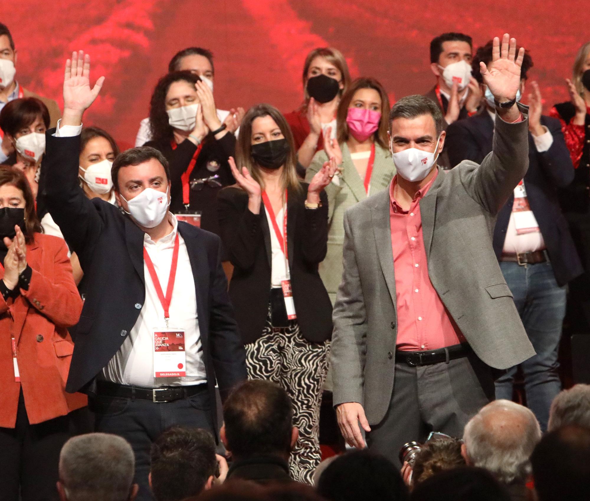 Pedro Sánchez clausura el congreso del PSdeG en Santiago