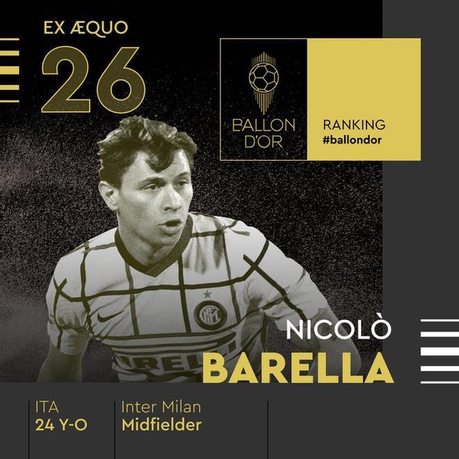 26 - Nicolò Barella (Balón de Oro)