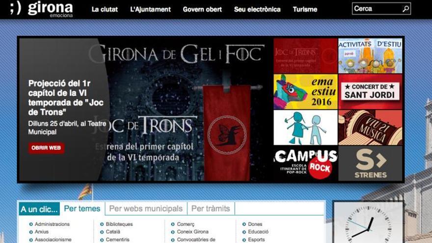 Pàgina web de l&#039;Ajuntament de Girona