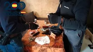 La Policía Nacional desmantela un punto de venta de drogas en Coria de Río