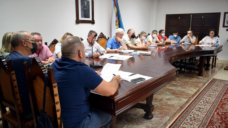 Los munícipes valgueses, durante la sesión plenaria de carácter extraordinario.