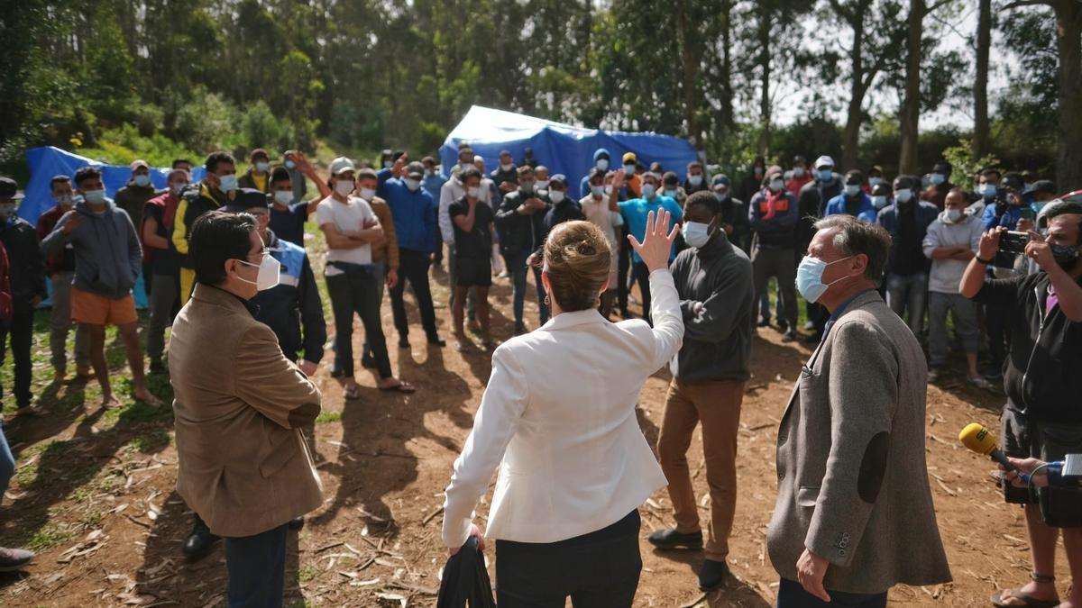 Visita de López Aguilar a Las Raíces