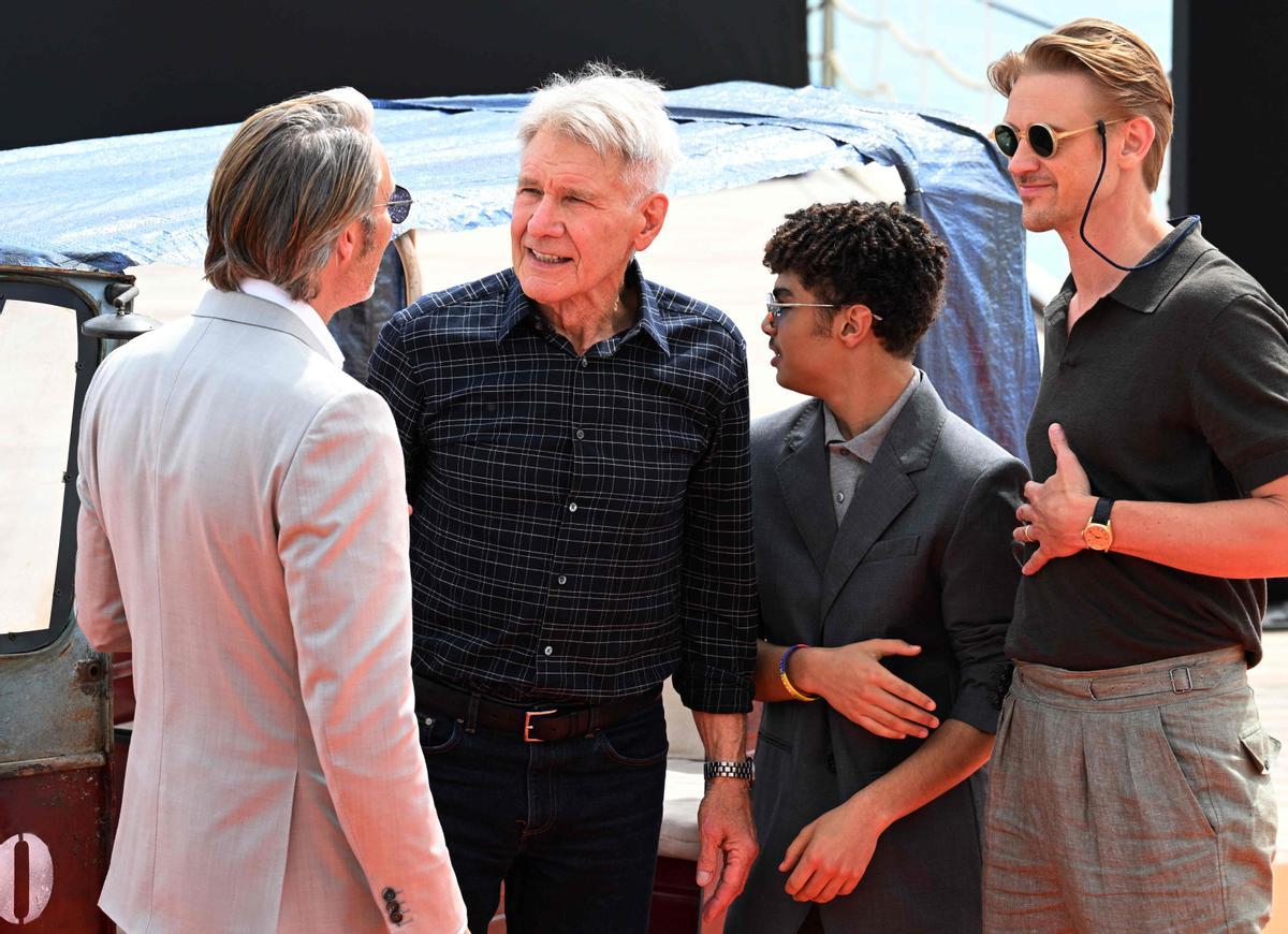 Harrison Ford presenta la quinta entrega de India Jones en Cannes