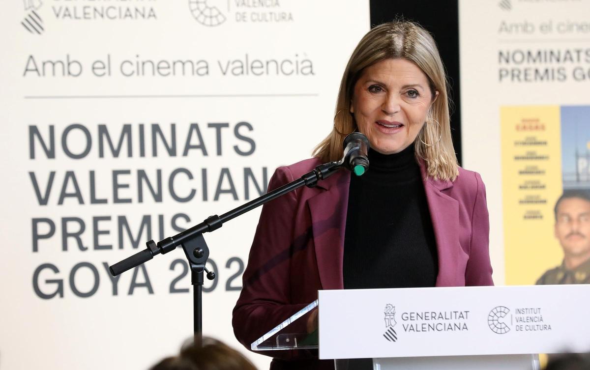La consellera  Carmen Ortí se ha reunido con los nominados a los Goya