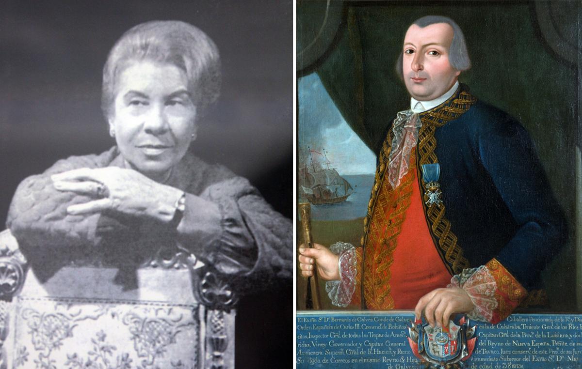 Ángeles Rubio-Argüelles y Bernardo de Gálvez.