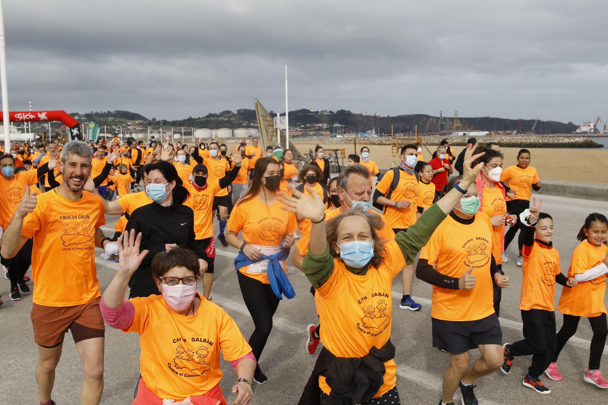 Carrera solidaria de Galbán en Gijón