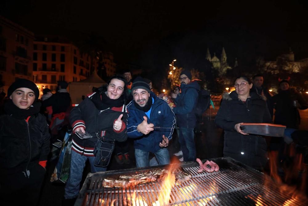 Palma feiert Sant Sebastià trotz Regen, Wind und Kälte