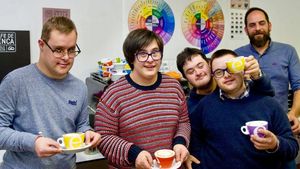 Miembros de una asociación de síndrome de Down.