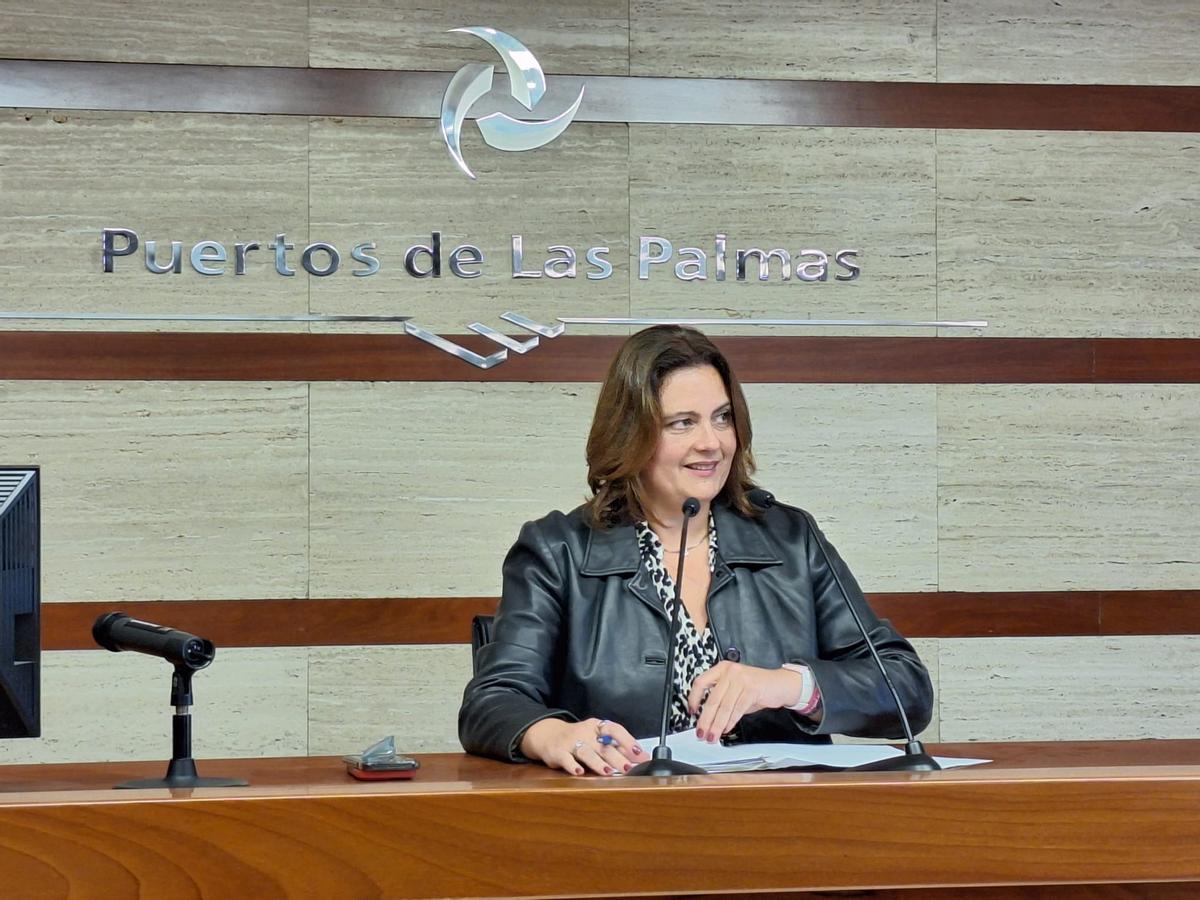 Beatriz Calzada, tras el consejo de administración.