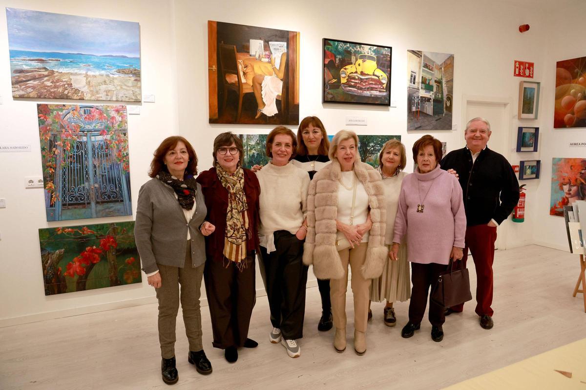 Algunos de los artistas, presentes en la exposición