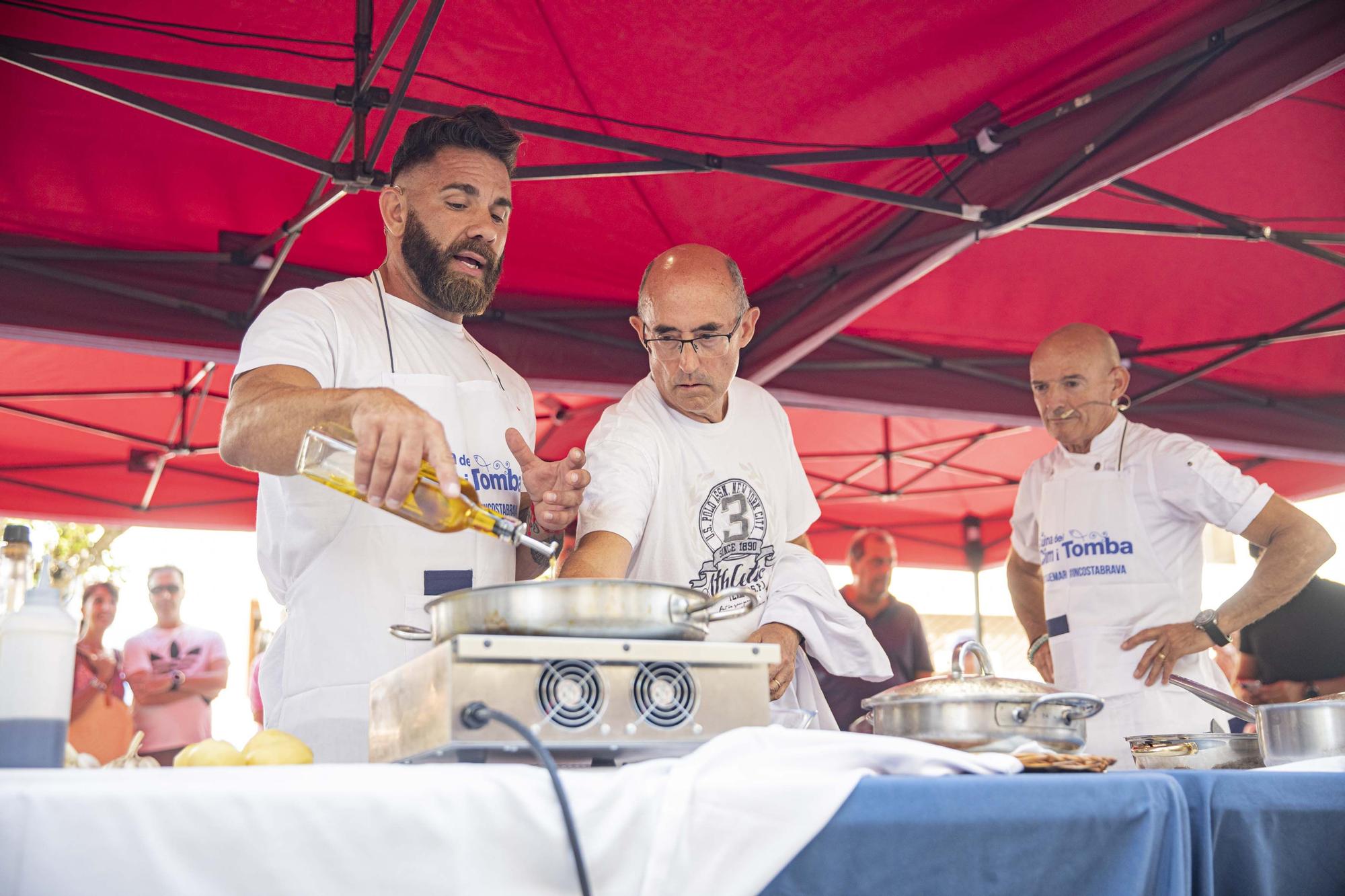 Marc Ribas cuina un "Cim i Tomba", el plat tradicional de Tossa de Mar, enmig del poble