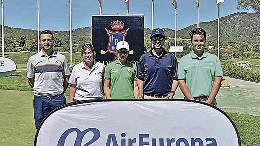 Los nuevos campeones de Balears de golf.