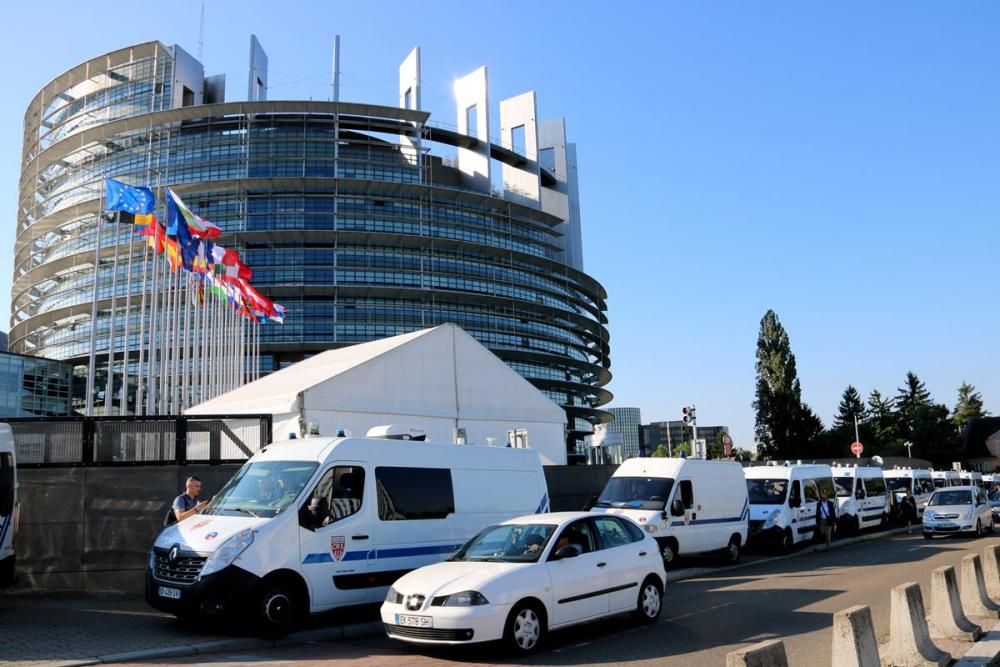 L'independentisme es manifesta a Estrasburg