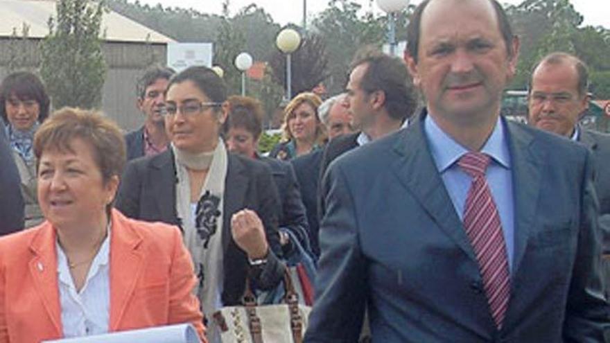 Marta Rodríguez, durante la primera visita de la conselleira de Sanidade al Hospital do Salnés. // Iñaki Abella