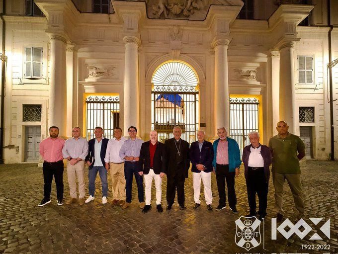 Visita del CD Tenerife al Papa