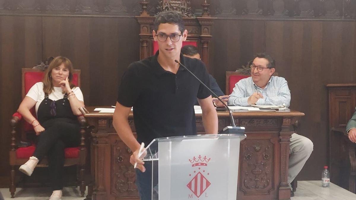 Ximo Catalán en un reciente pleno de Sagunt.