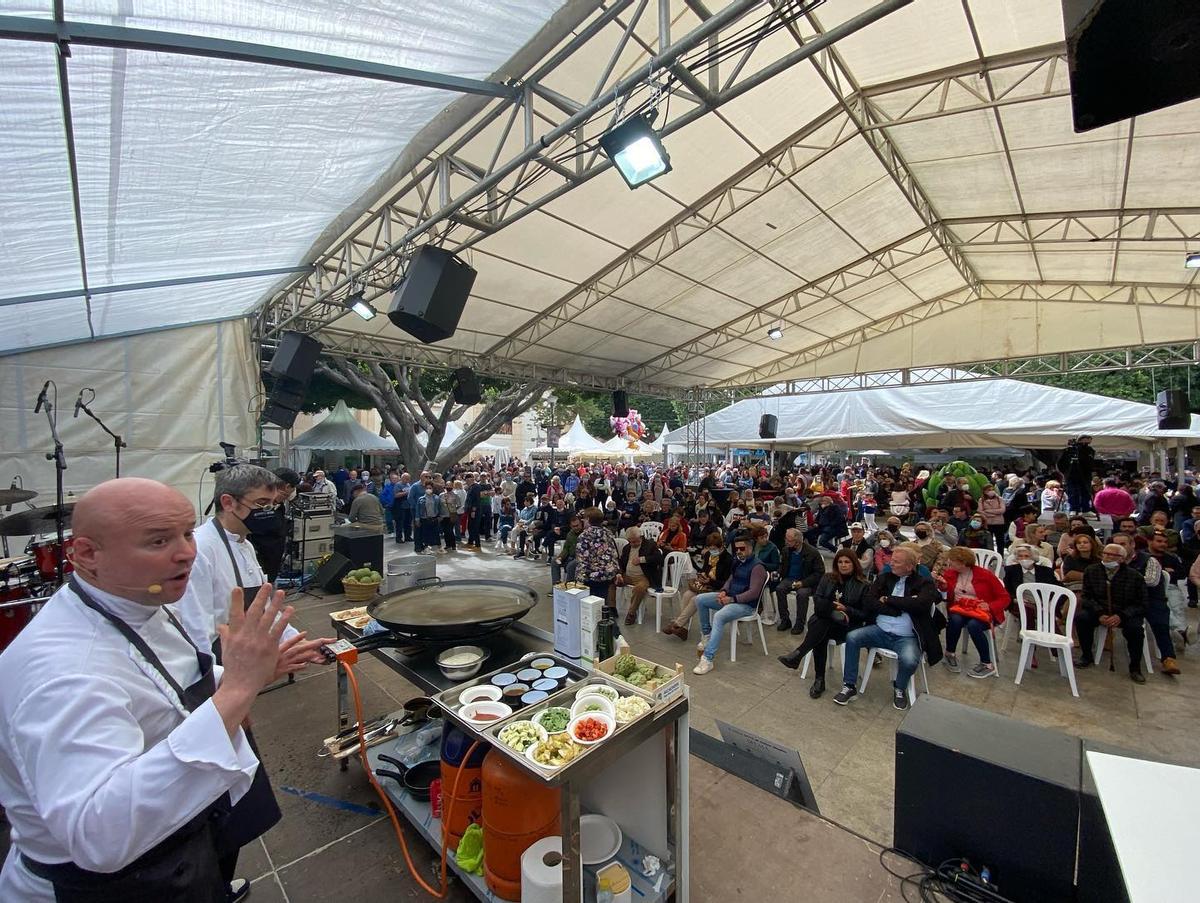 Los ‘showcookings’ centran parte de la programación del Congreso Nacional de Alcachofa de Almoradí.